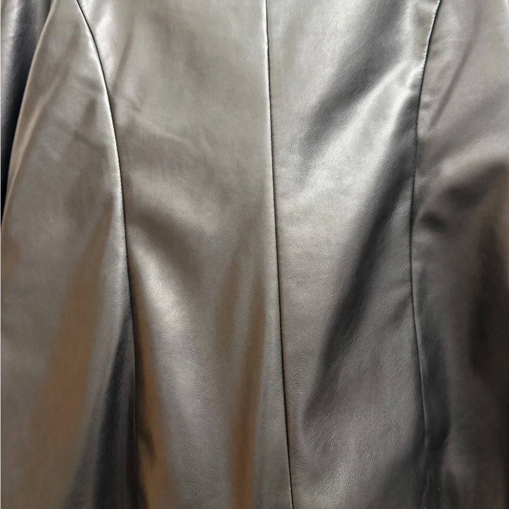 Bagatelle Black Leather Blazer
